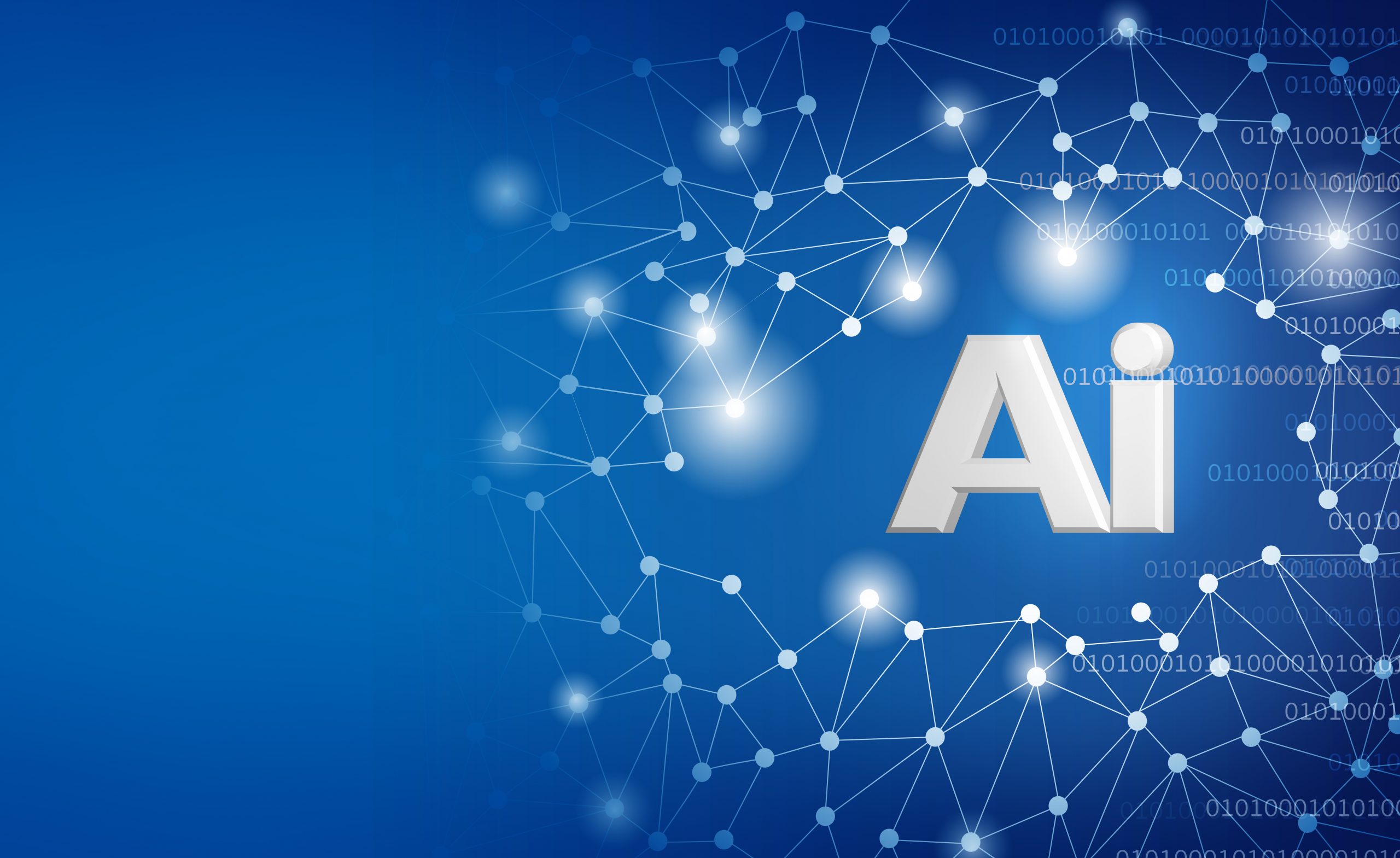 Artificial,Intelligence,Or,Ai,Word,With,White,Dots,,Lines,And